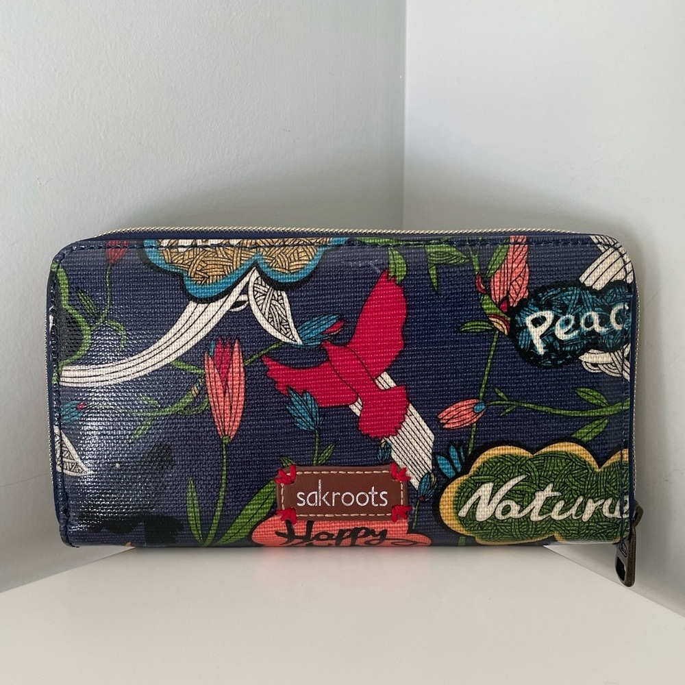 Sakroots Large zip Wallet